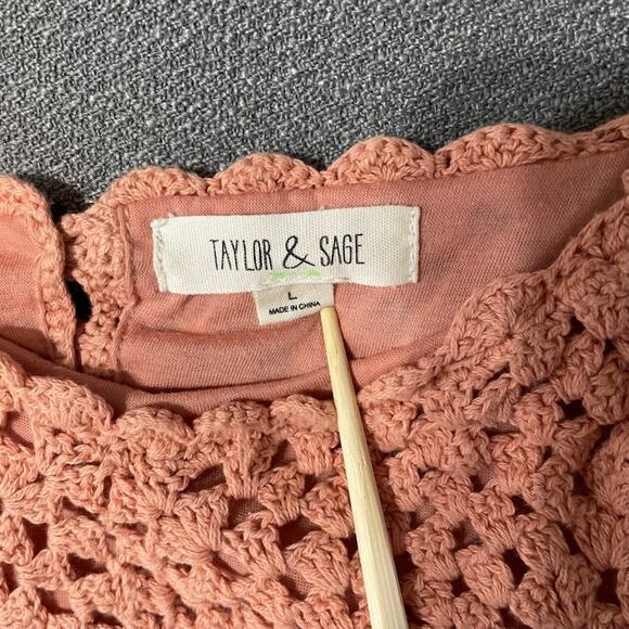 Taylor and Sage Crochet top Gypsy Festival Boho Indie - Picture 4 of 6